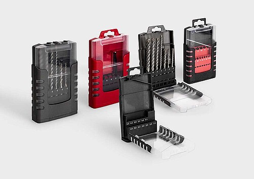 GripBox: a sturdy cassette in modern design ideal for all sets of drills.
